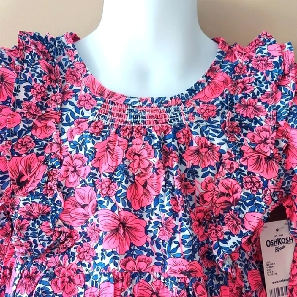 Osh Kosh B’Gosh Floral dress with ruffles - size 3T